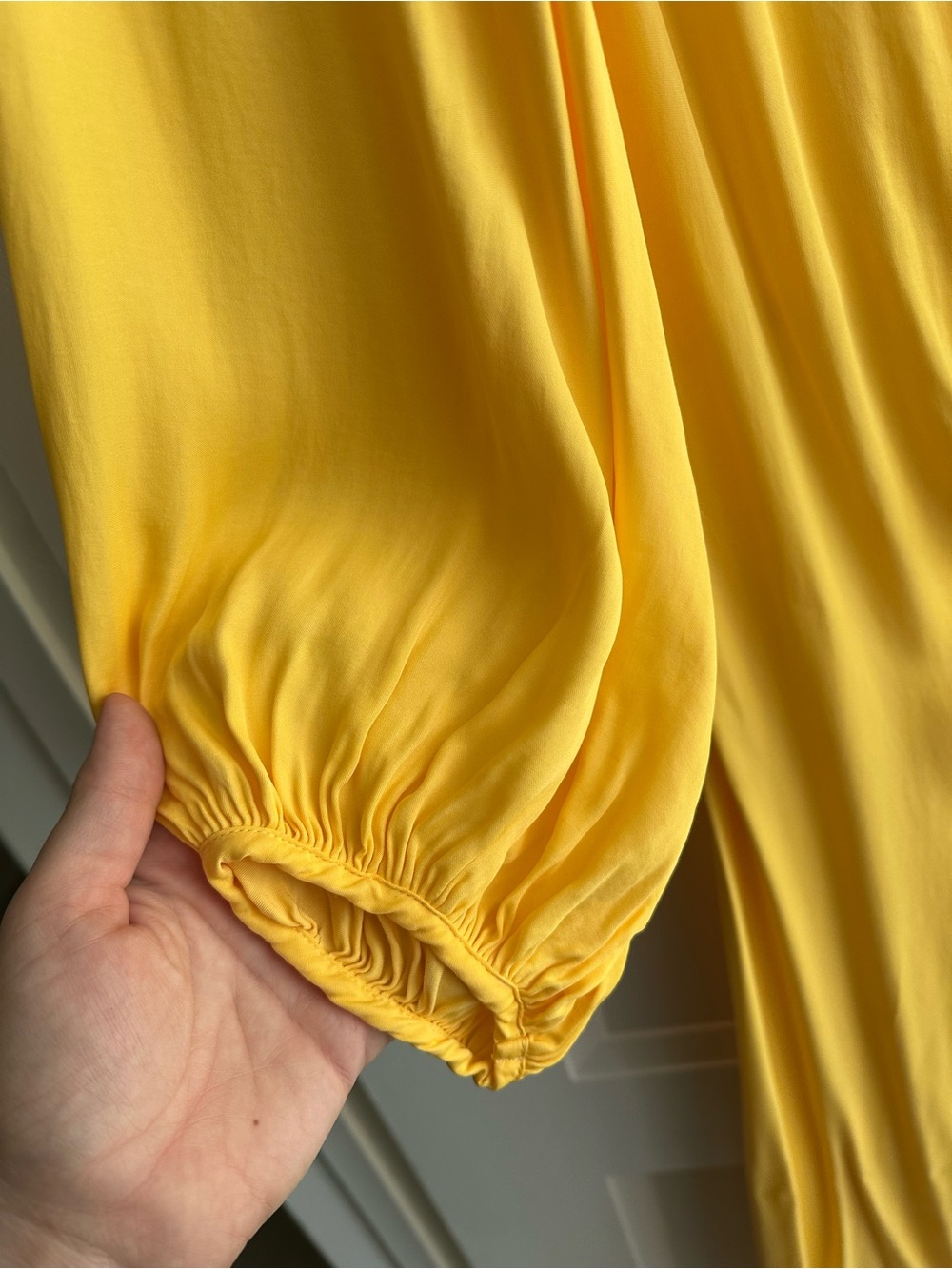 Sunshine Yellow FARM Rio Cutout Midi Dress - size Medium - Picture 8 of 9